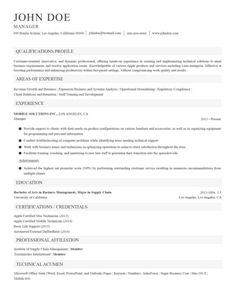 resume builder with download